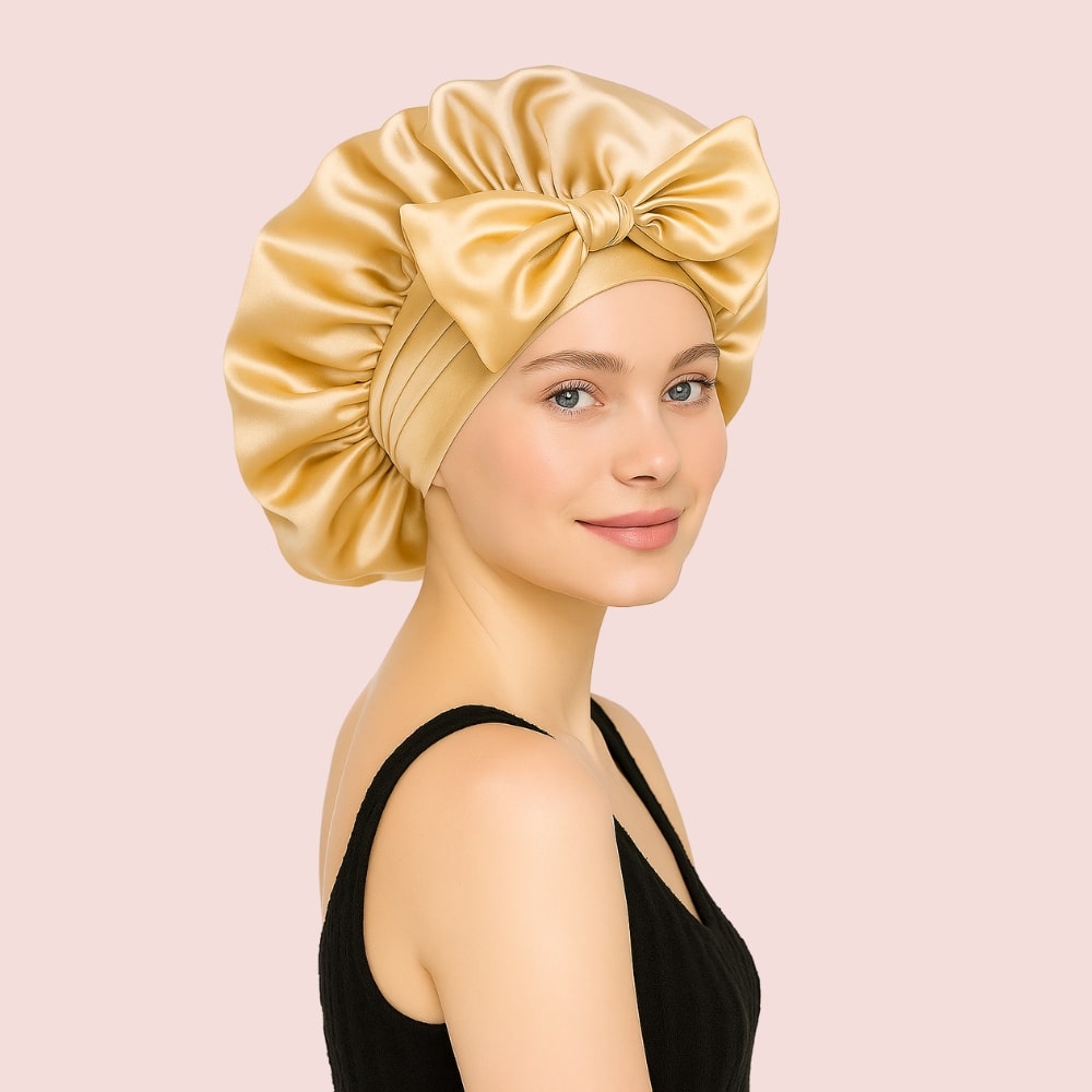 Bonnet en Satin – Protection Cheveux & Anti-Frisottis Nuit✨