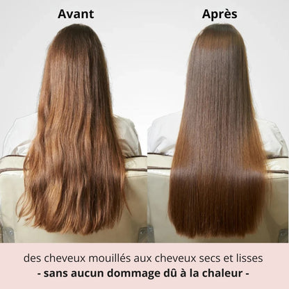 Lisseur Séchant 2 en 1 – Cheveux Lisses et Brillants en Quelques Minutes