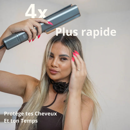 Lisseur Séchant 2 en 1 – Cheveux Lisses et Brillants en Quelques Minutes