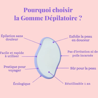 Gomme Dépilatoire – Épilation Douce et Efficace pour une Peau Lisse