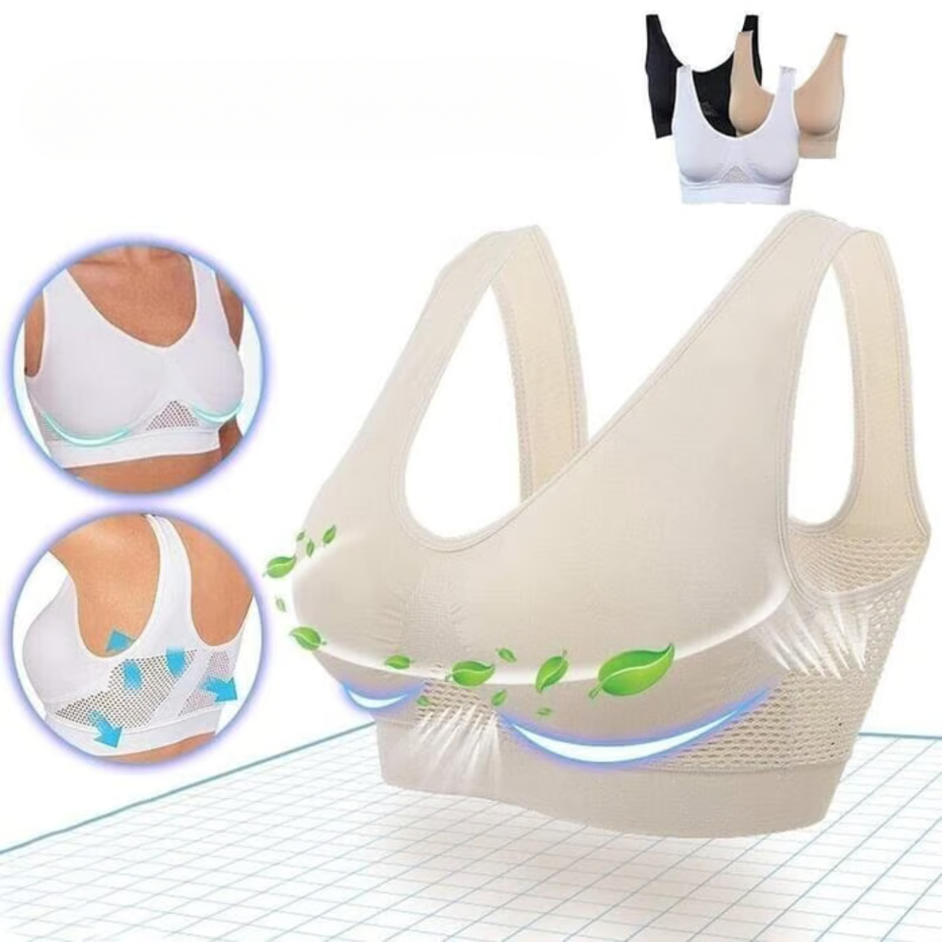 Soutien‑gorge respirant – Confort Léger et Maintien Doux pour un Usage Quotidien