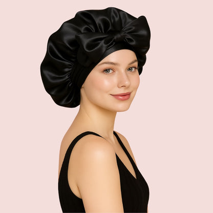 Bonnet en Satin – Protection Cheveux & Anti-Frisottis Nuit✨
