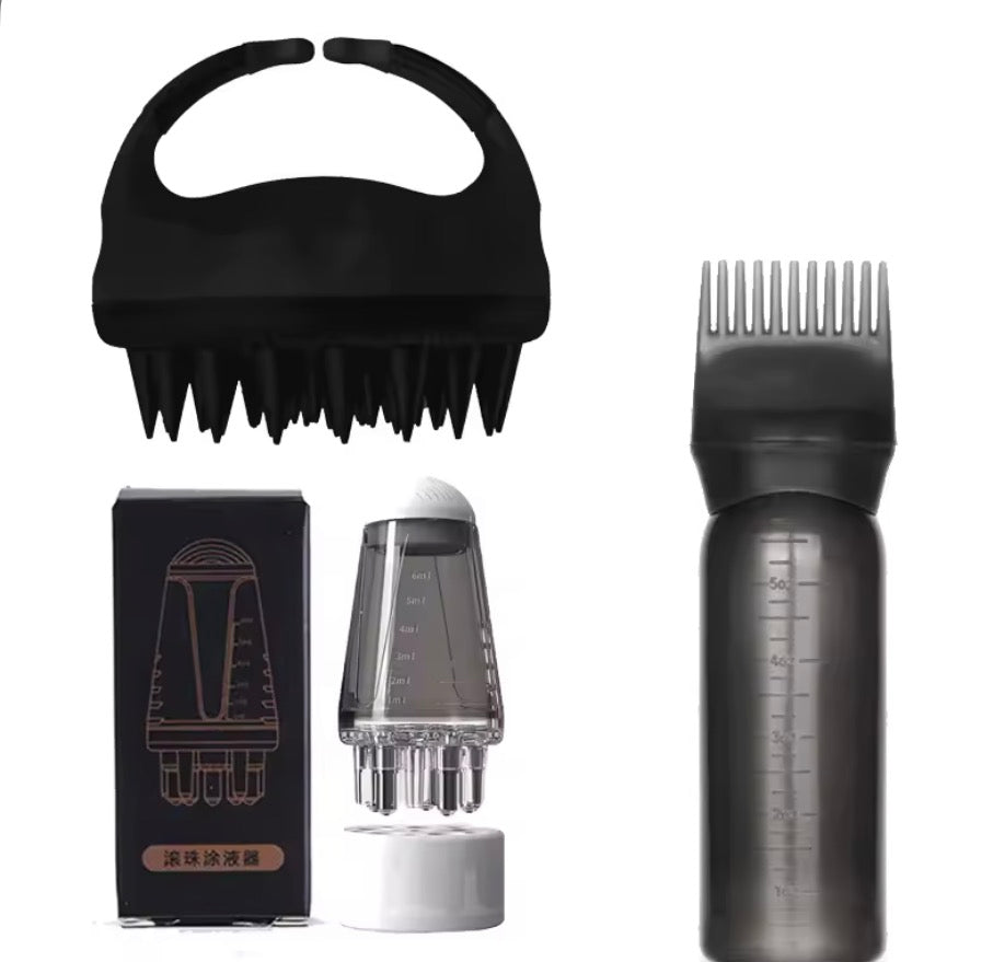 ✨ Kit Premium d'Application d'Huile & Massage du Cuir Chevelu ✨