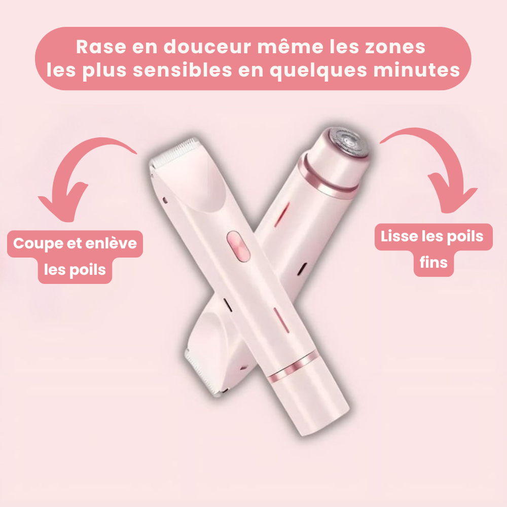 Tondeuse 2-en-1 pour le Maillot et le Visage – Épilation Précise et Douce