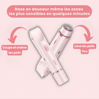 Tondeuse 2-en-1 pour le Maillot et le Visage – Épilation Précise et Douce