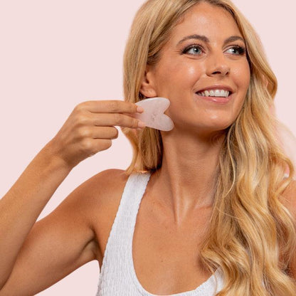 Gua Sha Quartz Rose – Outil de Sculpture et de Régénération du Visage